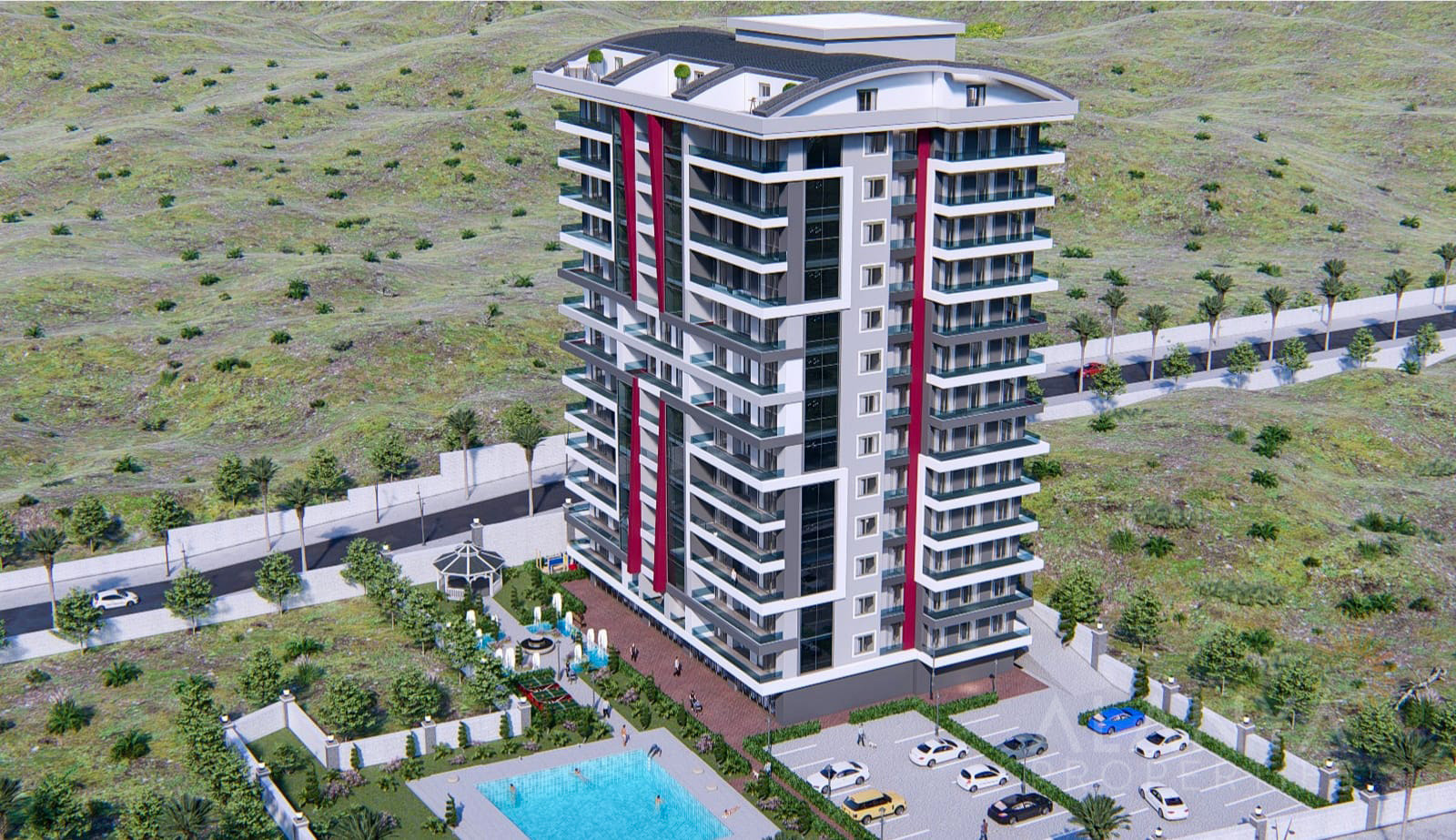 New built apartments for sale in Mahmutlar, Alanya ...