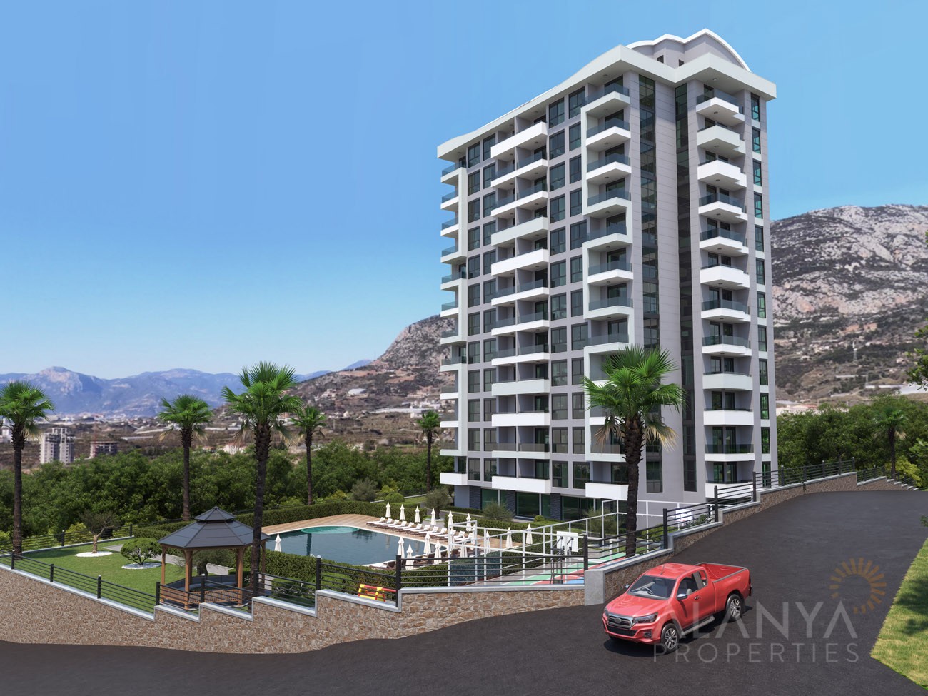 Nieuwe Voltooide Appartementen in Mahmutlar / Alanya